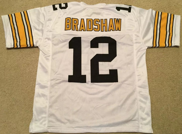 Terry Bradshaw Unsigned Custom White Stitched Football Jersey