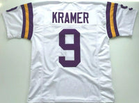 Tommy Kramer Unsigned Custom White Stitched Football Jersey