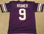 Tommy Kramer Unsigned Custom Purple Stitched Football Jersey