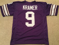 Tommy Kramer Unsigned Custom Purple Stitched Football Jersey