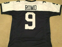Tony Romo Unsigned Custom 2 Star Stitched Football Jersey