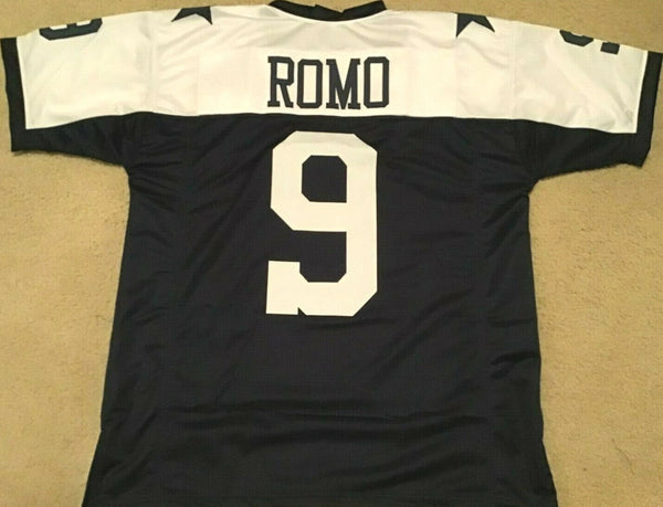 Tony Romo Unsigned Custom 2 Star Stitched Football Jersey