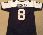 Troy Aikman Unsigned Custom 2 Star Stitched Football Jersey