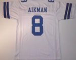 Troy Aikman Unsigned Custom White Stitched Football Jersey