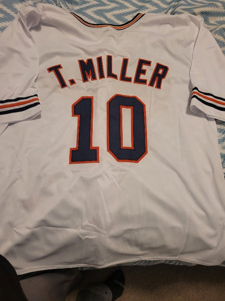 Tyler Miller Auburn Tigers Throwback Baseball Jersey (In-Stock-Closeout) Size XL / 48 Inch Chest.