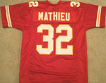 Tyrann Mathieu Unsigned Custom Red Stitched Football Jersey