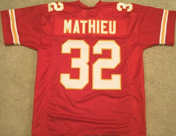 Tyrann Mathieu Unsigned Custom Red Stitched Football Jersey