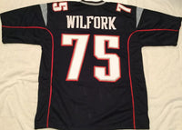 Vince Wilfork Unsigned Custom Stitched Football Jersey