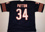 Walter Payton Unsigned Custom Navy Blue Stitched Football Jersey