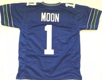 Warren Moon Unsigned Custom Blue&nbsp;Stitched Football Jersey