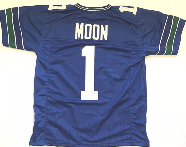 Warren Moon Unsigned Custom Blue&nbsp;Stitched Football Jersey