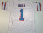 Warren Moon Unsigned Custom White Stitched Football Jersey