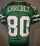 Wayne Chrebet New York Jets Throwback Football Jersey (In-Stock-Closeout) Size Large / 44 Inch Chest.