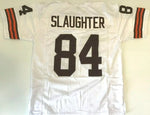 Webster Slaughter Unsigned Custom White Stitched Football Jersey