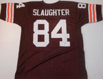 Webster Slaughter Unsigned Custom Brown Stitched Football Jersey