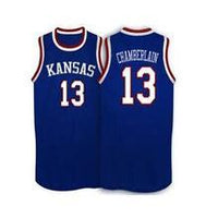Wilt Chamberlain Kansas Jayhawks Throwback Basketball Jersey (In-Stock-Closeout) Size Large / 44 Inch Chest.