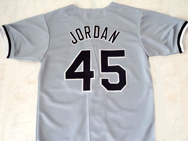 Michael Jordan 45 Barons Black Baseball Jersey Birmingham Uniform