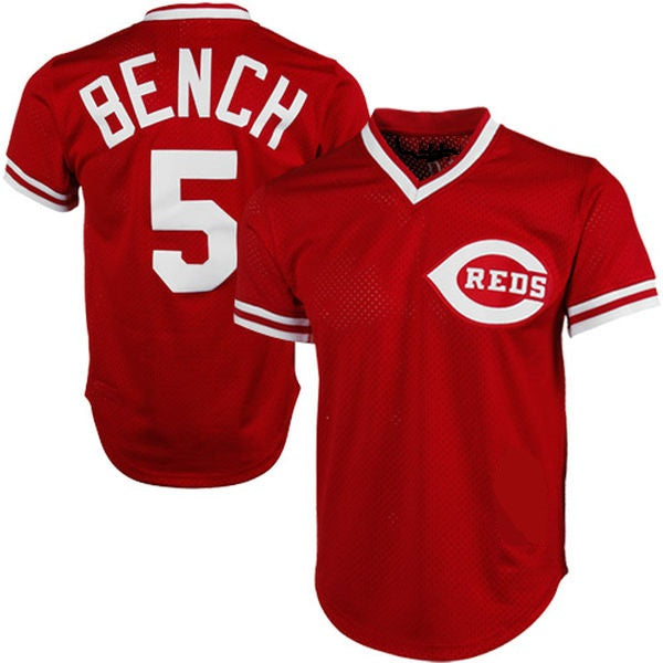 Johnny Bench 1983 Cincinnati Reds Throwback Jersey