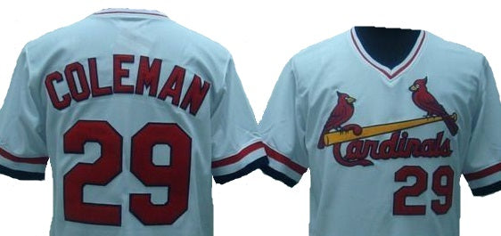 Vince Coleman St.Louis Cardinals Throwback Home Jersey – Best Sports Jerseys