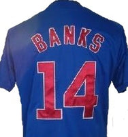 Ernie Banks Chicago Cubs Throwback Blue Jersey