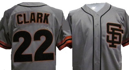 Will Clark San Francisco Giants Throwback Road Jersey