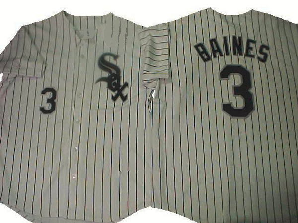Harold Baines Chicago White Sox Home Pinstripe Throwback Jersey