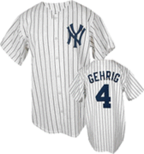 Lou Gehrig New York Yankees Home Throwback Jersey