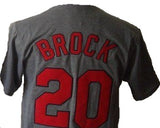 Lou Brock St. Louis Cardinals Throwback Gray Jersey