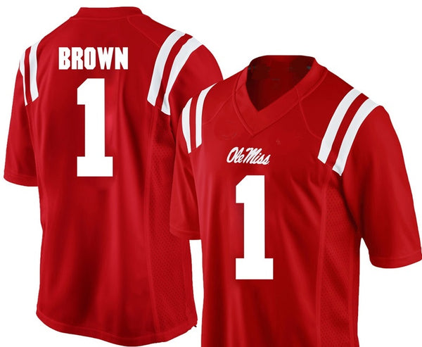 AJ Brown Ole Miss Rebels College Football Custom Jersey – Best Sports  Jerseys