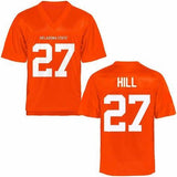 Justice Hill Oklahoma State Cowboys College Football Throwback Jersey