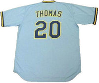 Gorman Thomas Milwaukee Brewers Baseball Jersey (In-Stock-Closeout) Size XL / 48 Inch Chest