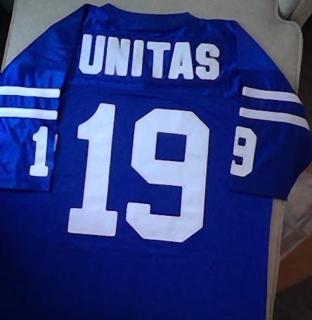 Johnny Unitas Baltimore Colts Football Jersey (In-Stock-Closeout) Size Large / 44 Inch Chest