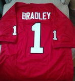 NC State Football Jersey Football Jersey with #1 and name Bradley (In-Stock-Closeout) Size 2XL / 52 Inch Chest