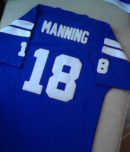 Peyton Manning Indianapolis Colts Football Jersey (In-Stock-Closeout) Size Small / 36 Inch Chest