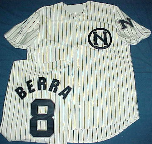 Yogi Berra Signed 1946 Newark Bears Minor League Throwback Jersey PSA/DNA  COA
