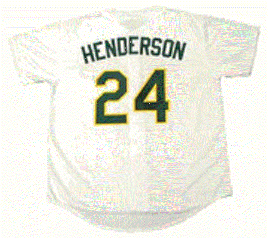 Rickey Henderson Oakland A's Home Jersey