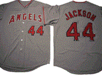 Reggie Jackson Anaheim Angels Gray Road Jersey