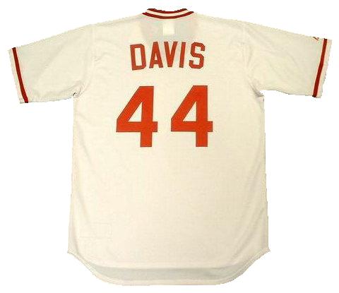 Eric Davis 1990 Cincinnati Reds Cooperstown Home Throwback MLB Jersey