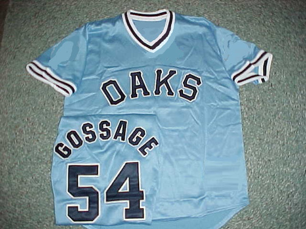 Visalia Oaks 8 Light Blue Baseball Jersey — BORIZ