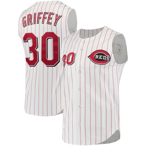 Ken Griffey Jr. Cincinatti Reds Throwback Jersey Vest – Best Sports Jerseys