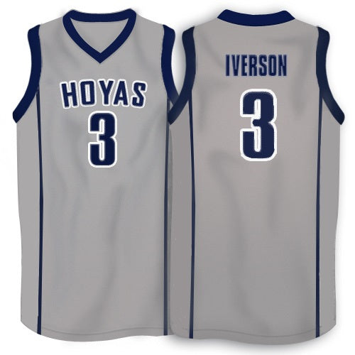 Allen Iverson Georgetown Hoyas College Throwback Jersey – Best