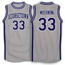 Alonzo Mourning Georgetown Hoyas College Basketball Throwback Jersey