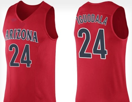 Men's Original Retro Brand Andre Iguodala Navy Arizona Wildcats Alumni Commemorative Classic Basketball Jersey Size: Large