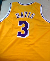 Anthony Davis Gold Los Angeles Lakers Basketball Jersey