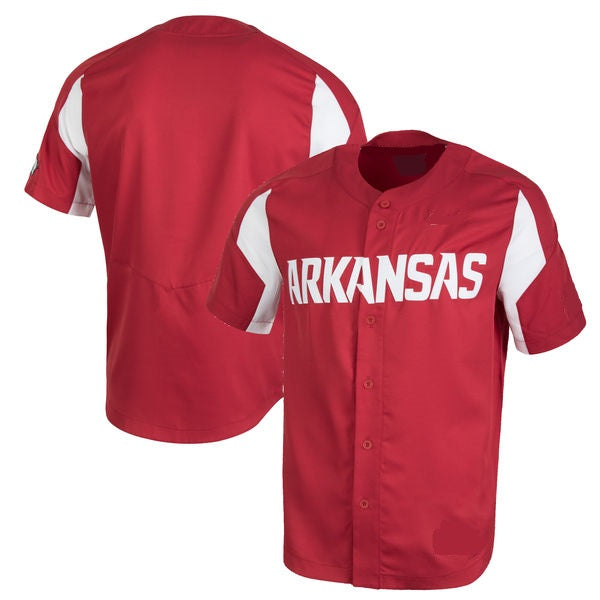 Customizable Arkansas Razorbacks College Baseball Jersey