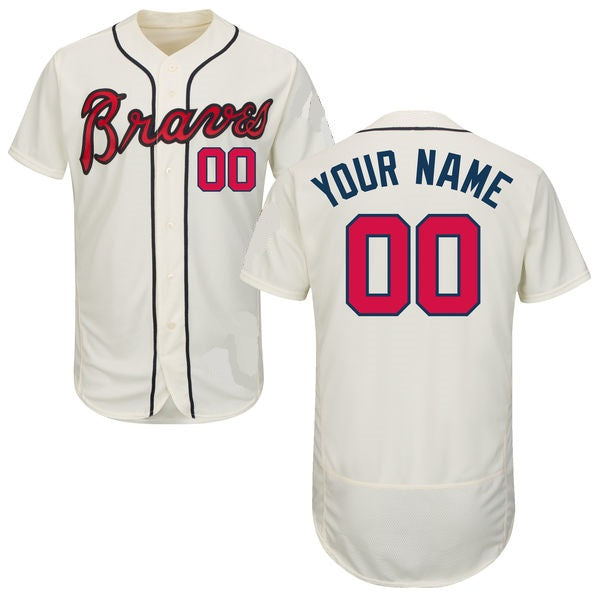 Atlanta Braves Replica Personalized Youth Home Jersey