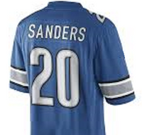 Barry Sanders Detroit Lions Throwback Football Jersey