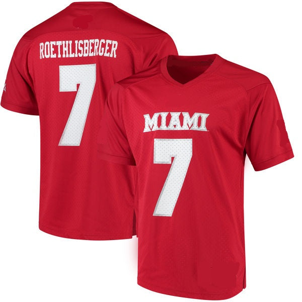 Ben Roethlisberger Miami University RedHawks College Football Throwback  Jersey – Best Sports Jerseys