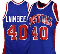 Bill Laimbeer Detroit Pistons Number 40 Retro Vintage Jersey