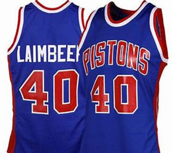  Bill Laimbeer Detroit Pistons Blue Youth 8-20 Hardwood